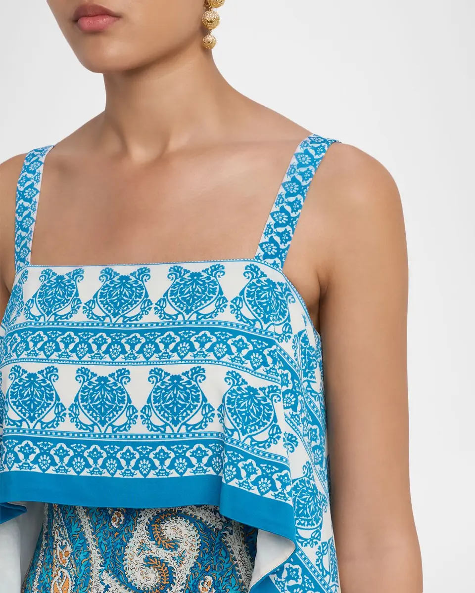 Etro Paisley-Print Sleeveless Panel Drape Maxi Dress | Thumbnail 5