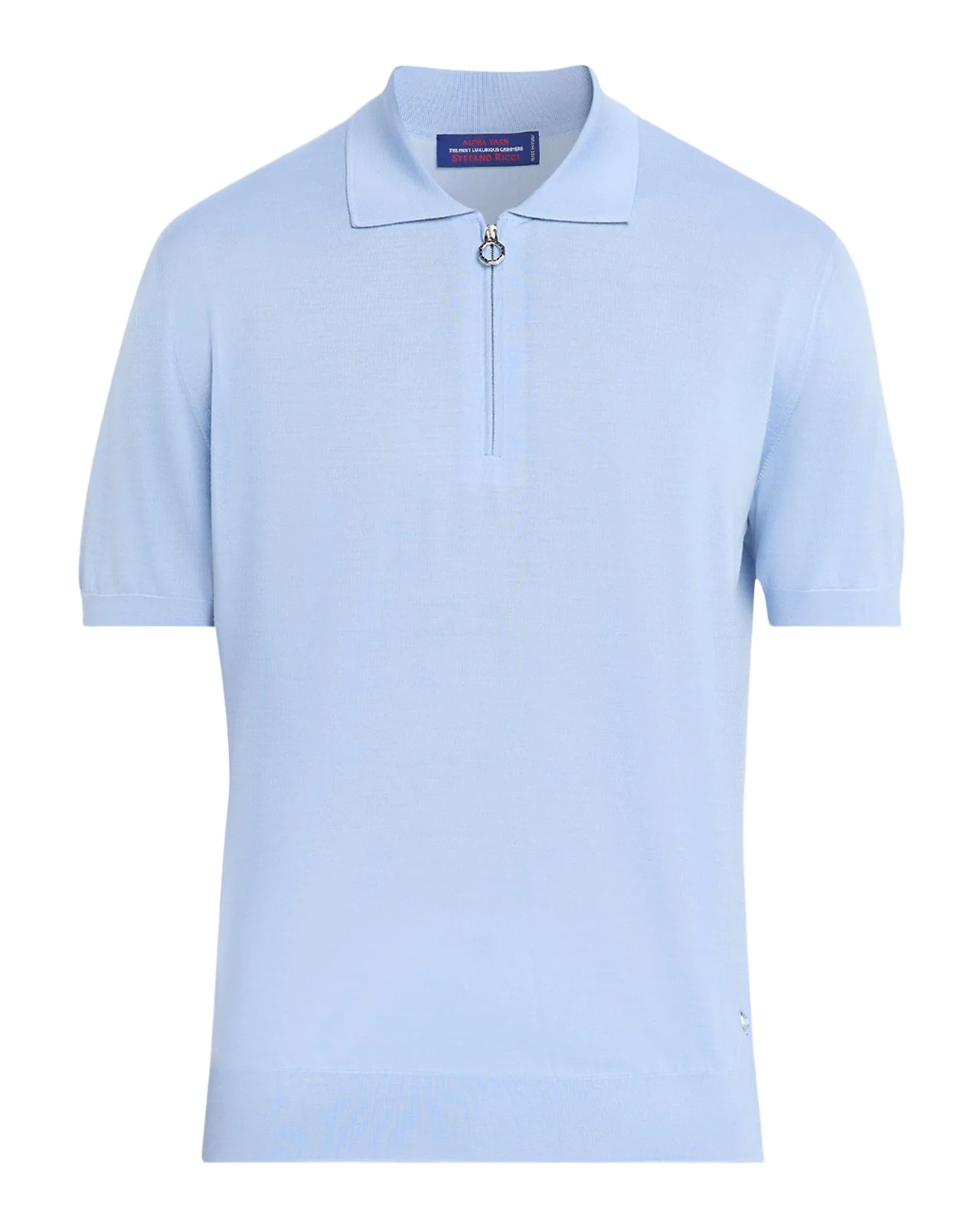 Men's Cashmere, Wool and Silk Quarter-Zip Polo Shirt Men's Cashmere, Wool and Silk Quarter-Zip Polo Shirt