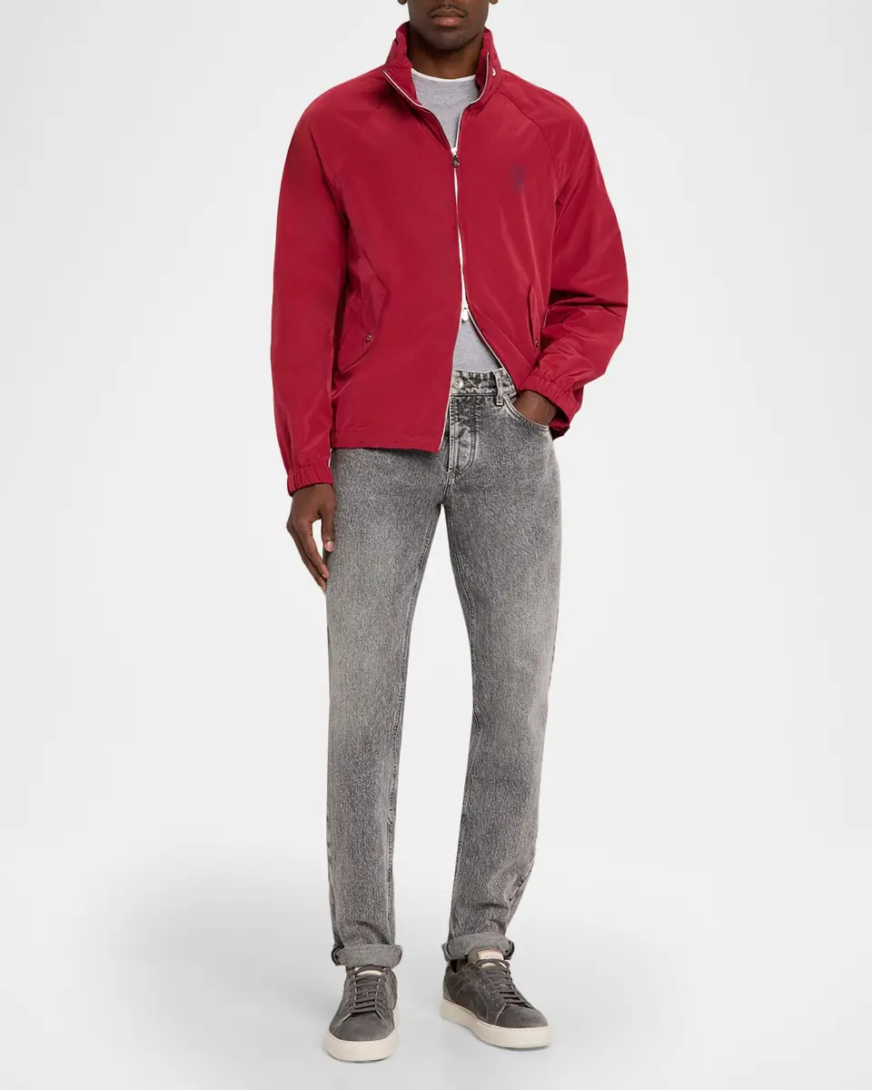 Brunello Cucinelli Men's Water-Resistant Full-Zip Jacket | Thumbnail 2