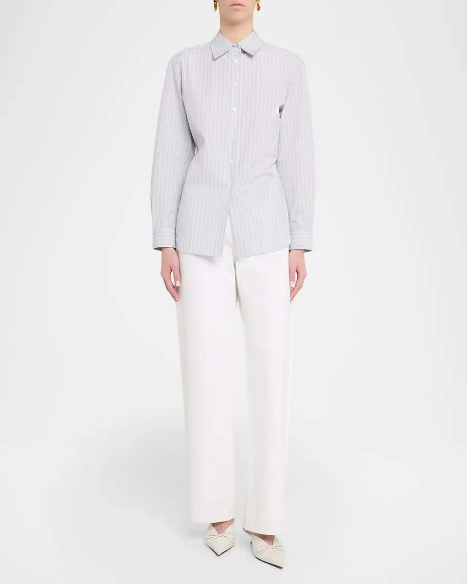Lafayette 148 New York Straight-Leg Cotton Denim Jeans | Thumbnail 2 Lafayette 148 New York Straight-Leg Cotton Denim Jeans | Thumbnail 2