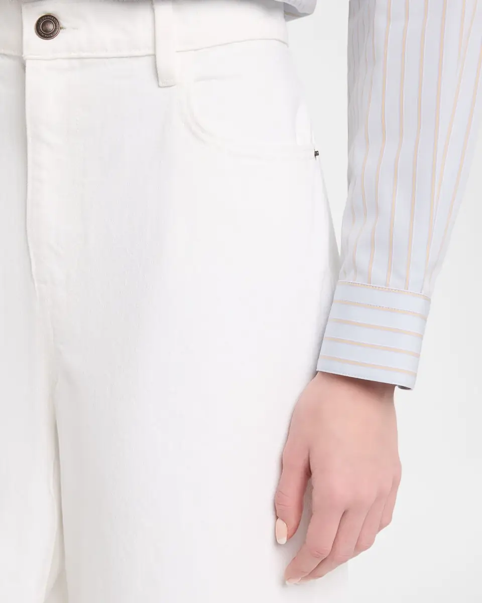 Lafayette 148 New York Straight-Leg Cotton Denim Jeans | Thumbnail 5 Lafayette 148 New York Straight-Leg Cotton Denim Jeans | Thumbnail 5