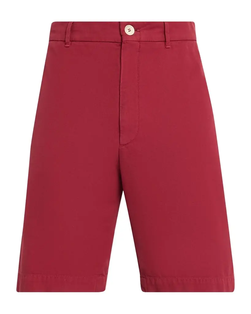 Brunello Cucinelli Men's Cotton Gabardine Garment-Dyed Bermuda Shorts | Image 1 Brunello Cucinelli Men's Cotton Gabardine Garment-Dyed Bermuda Shorts | Image 1