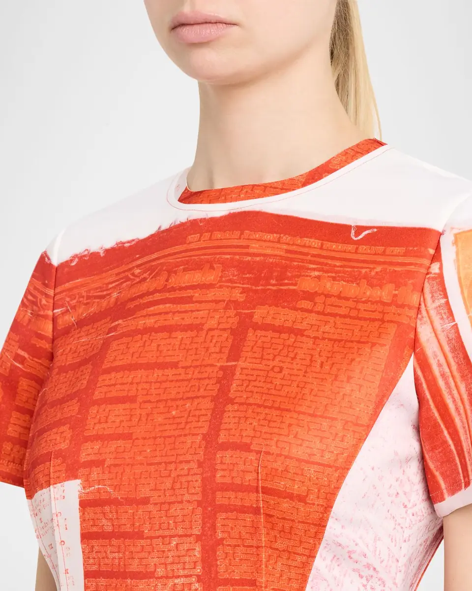 Jason Wu Collection Abstract-Print Matte Duchess Satin Mini Dress | Thumbnail 5 Jason Wu Collection Abstract-Print Matte Duchess Satin Mini Dress | Thumbnail 5