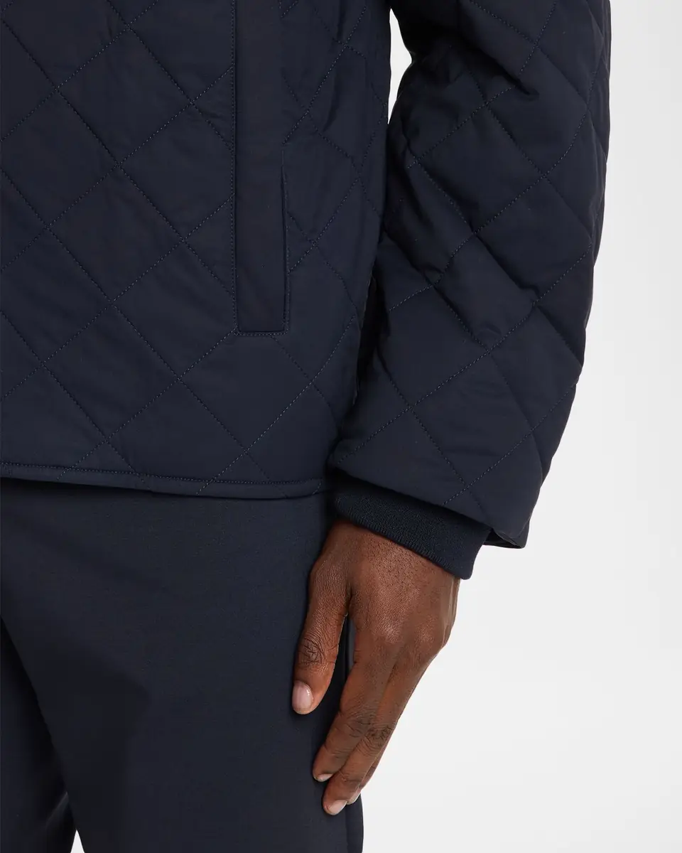 dunhill Men's Cotton and Mulberry Silk Quilted Bomber Jacket | Thumbnail 5 dunhill Men's Cotton and Mulberry Silk Quilted Bomber Jacket | Thumbnail 5