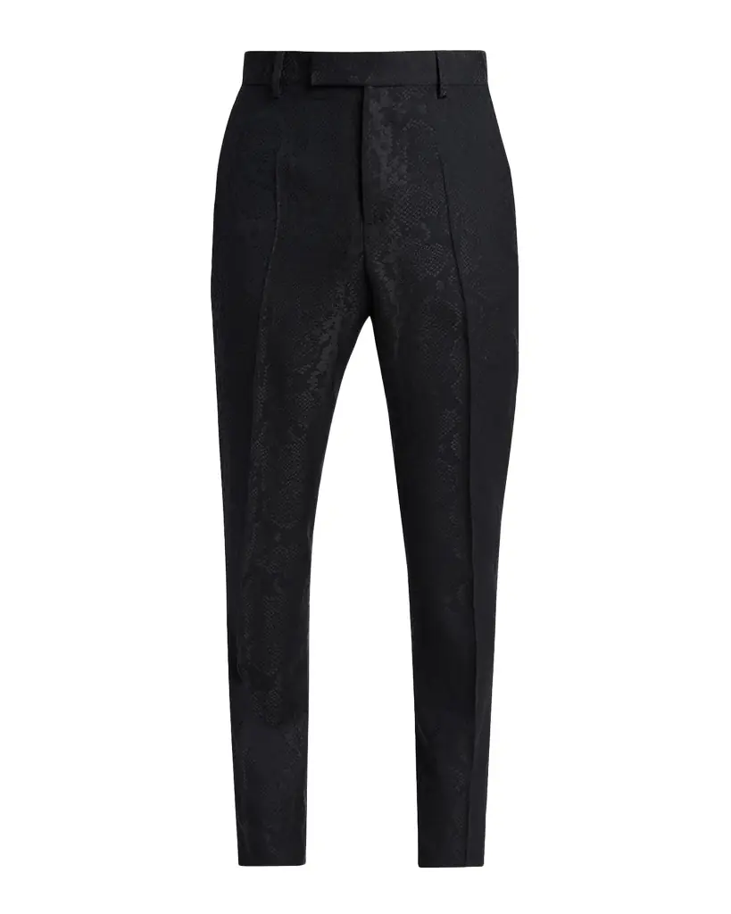 Versace Men 's Python Jacquard Formal Pants | Image 1 Versace Men 's Python Jacquard Formal Pants | Image 1