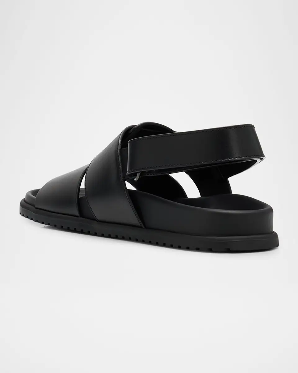Dolce & Gabbana Men's DG Logo Leather Sandals | Thumbnail 2 Dolce & Gabbana Men's DG Logo Leather Sandals | Thumbnail 2