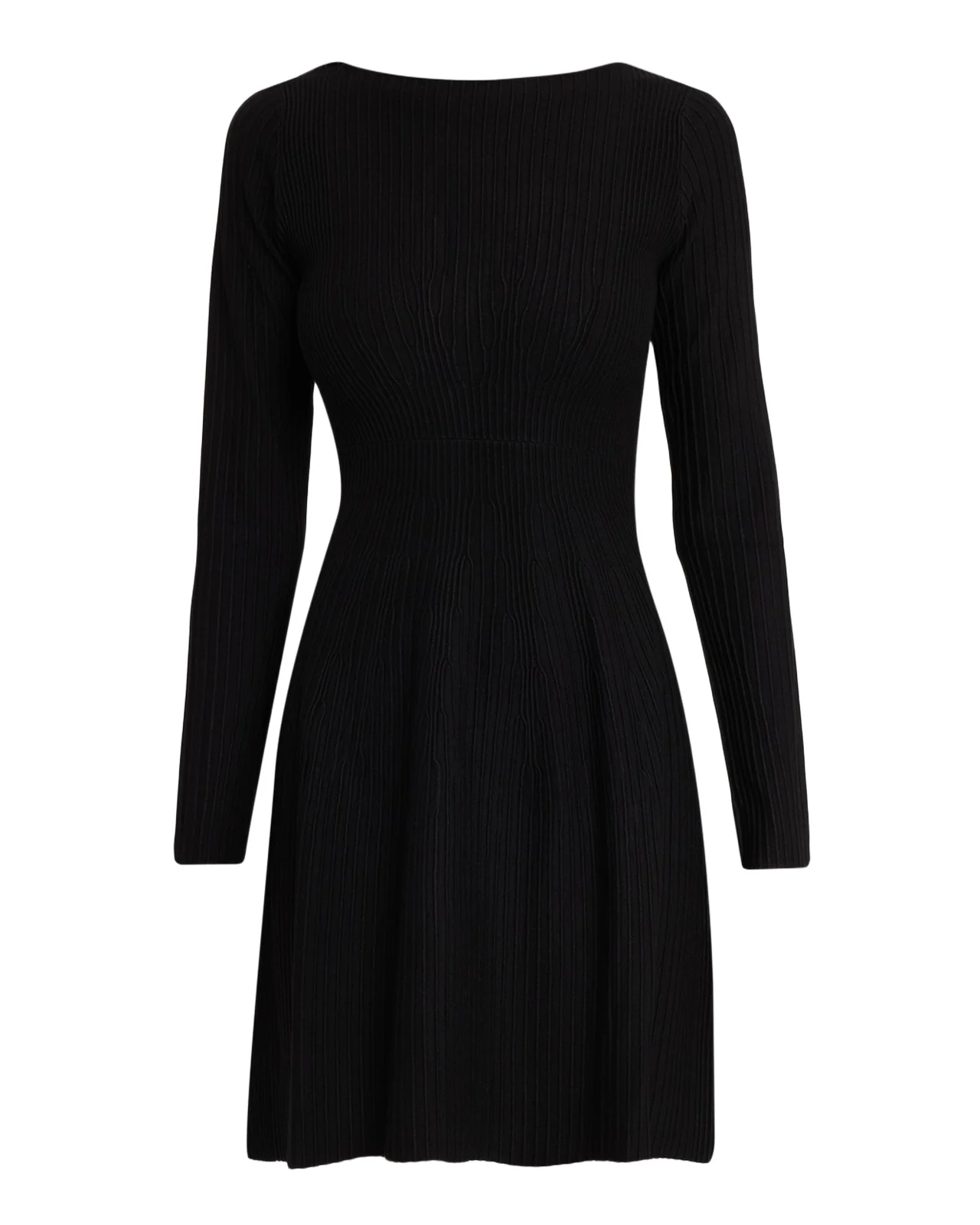 Emporio Armani Scoop-Neck Ribbed Jersey Dress