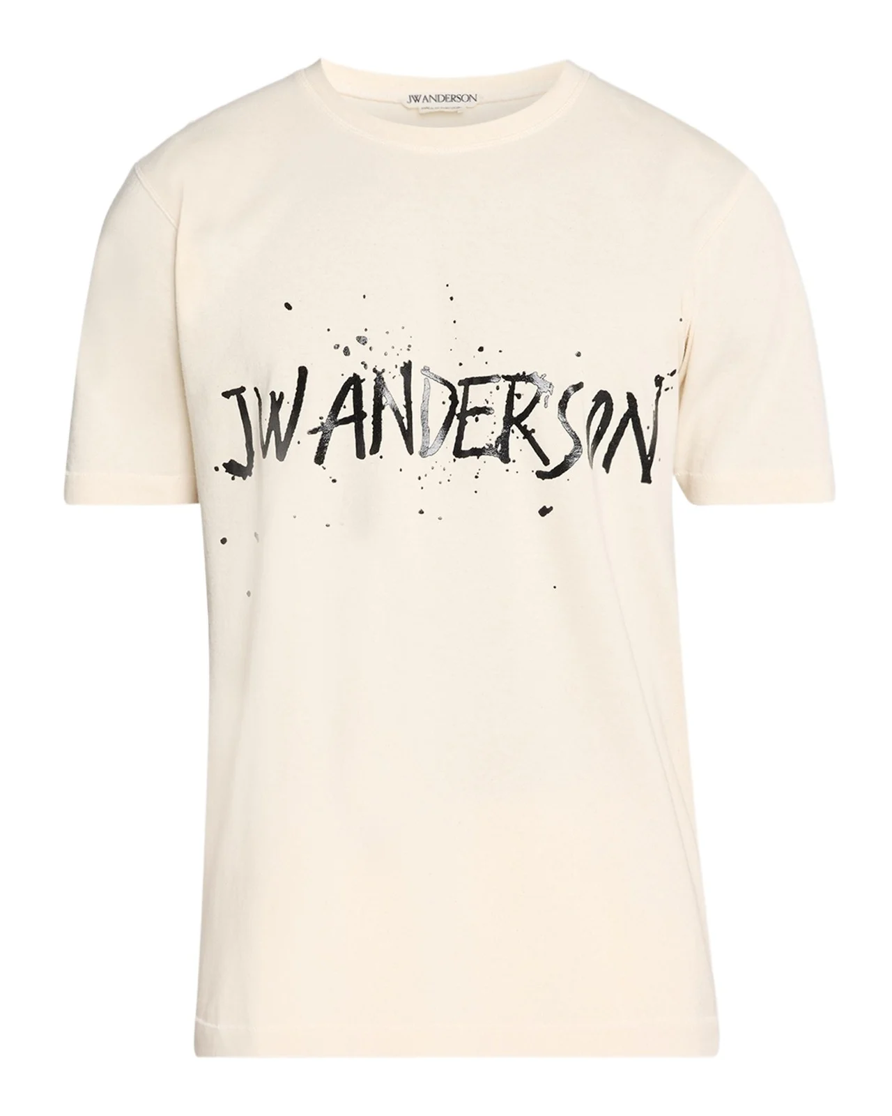 Men's Splatter Logo Graphic Cotton T-Shirt
