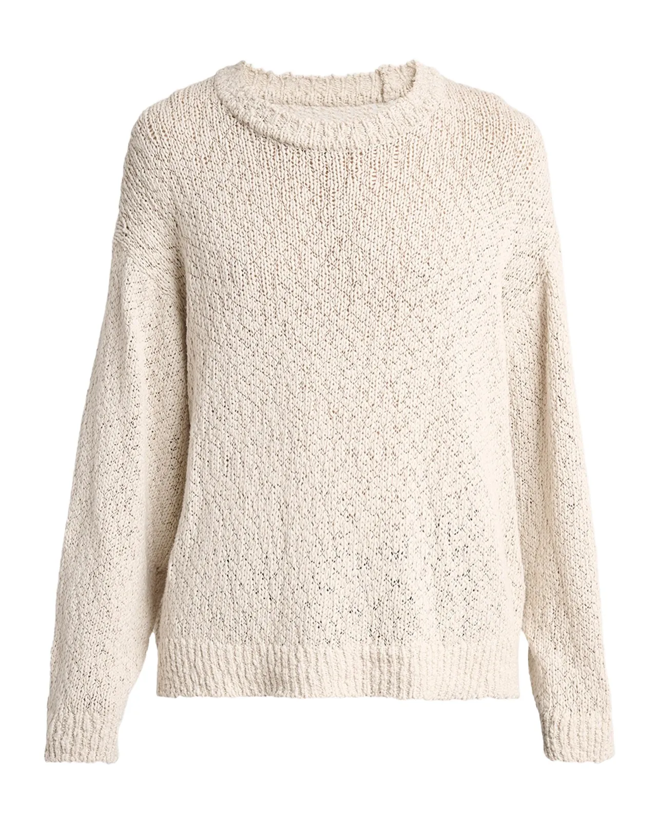 Men's Risotto Cotton Texture-Knit Crewneck Sweater Men's Risotto Cotton Texture-Knit Crewneck Sweater
