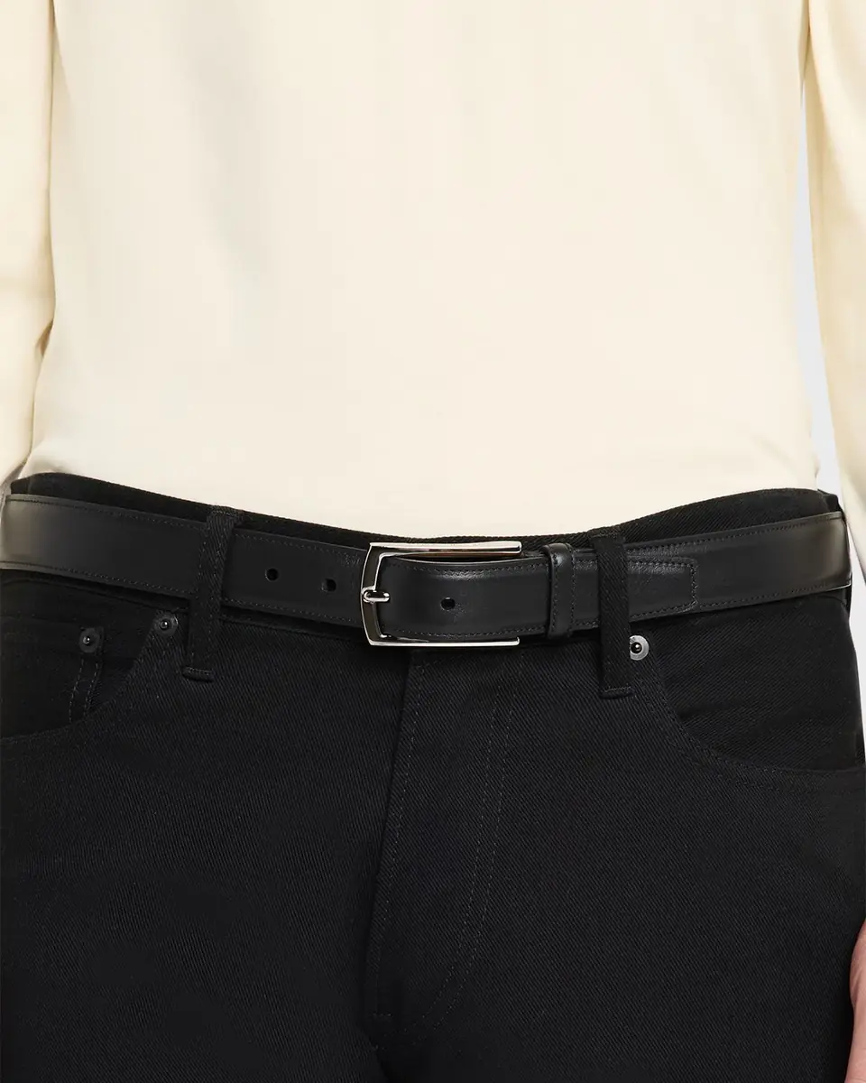 Ralph Lauren Purple Label Men's Calfskin Belt | Thumbnail 2 Ralph Lauren Purple Label Men's Calfskin Belt | Thumbnail 2