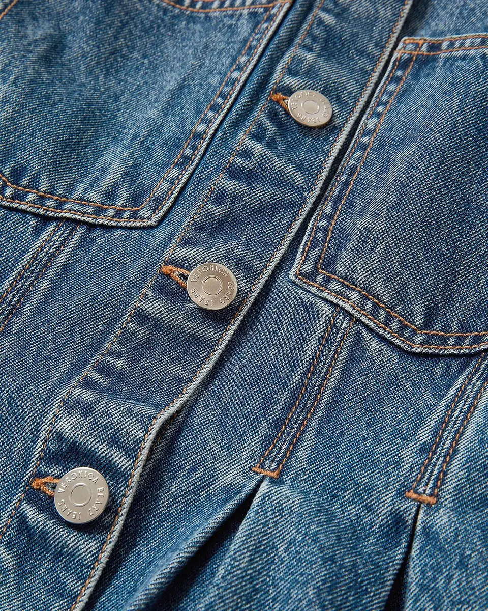 Veronica Beard Zahara Denim Peplum Jacket | Thumbnail 5 Veronica Beard Zahara Denim Peplum Jacket | Thumbnail 5