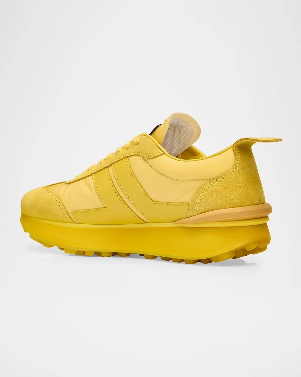 Lanvin Men's Nylon & Suede Low-Top Sneakers | Thumbnail 2 Lanvin Men's Nylon & Suede Low-Top Sneakers | Thumbnail 2