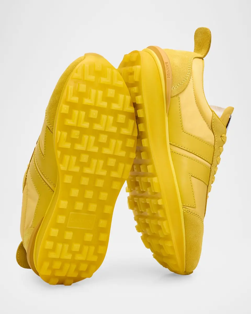 Lanvin Men's Nylon & Suede Low-Top Sneakers | Thumbnail 3 Lanvin Men's Nylon & Suede Low-Top Sneakers | Thumbnail 3