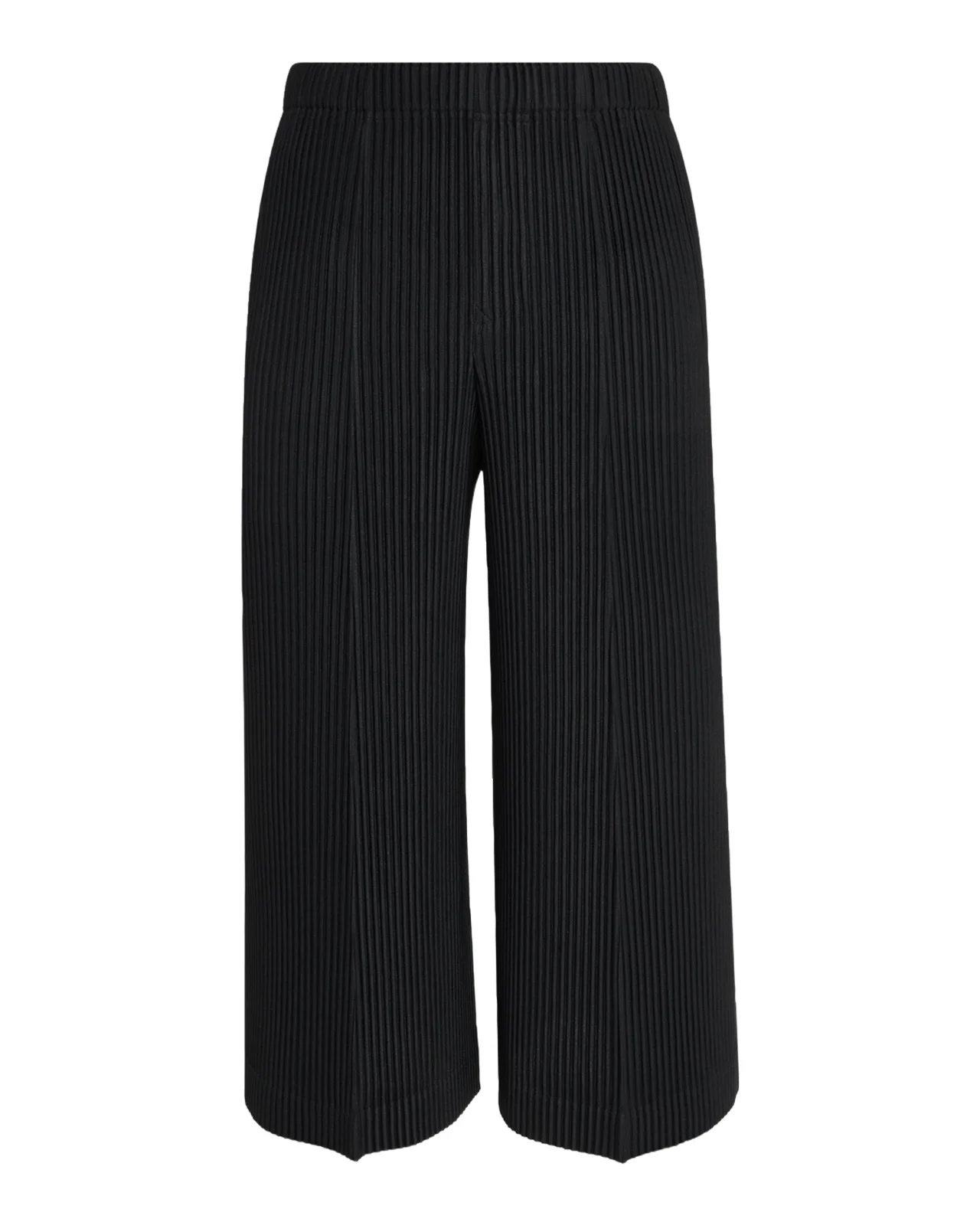 Men's Pleats Cropped Wide-Leg Trousers Men's Pleats Cropped Wide-Leg Trousers