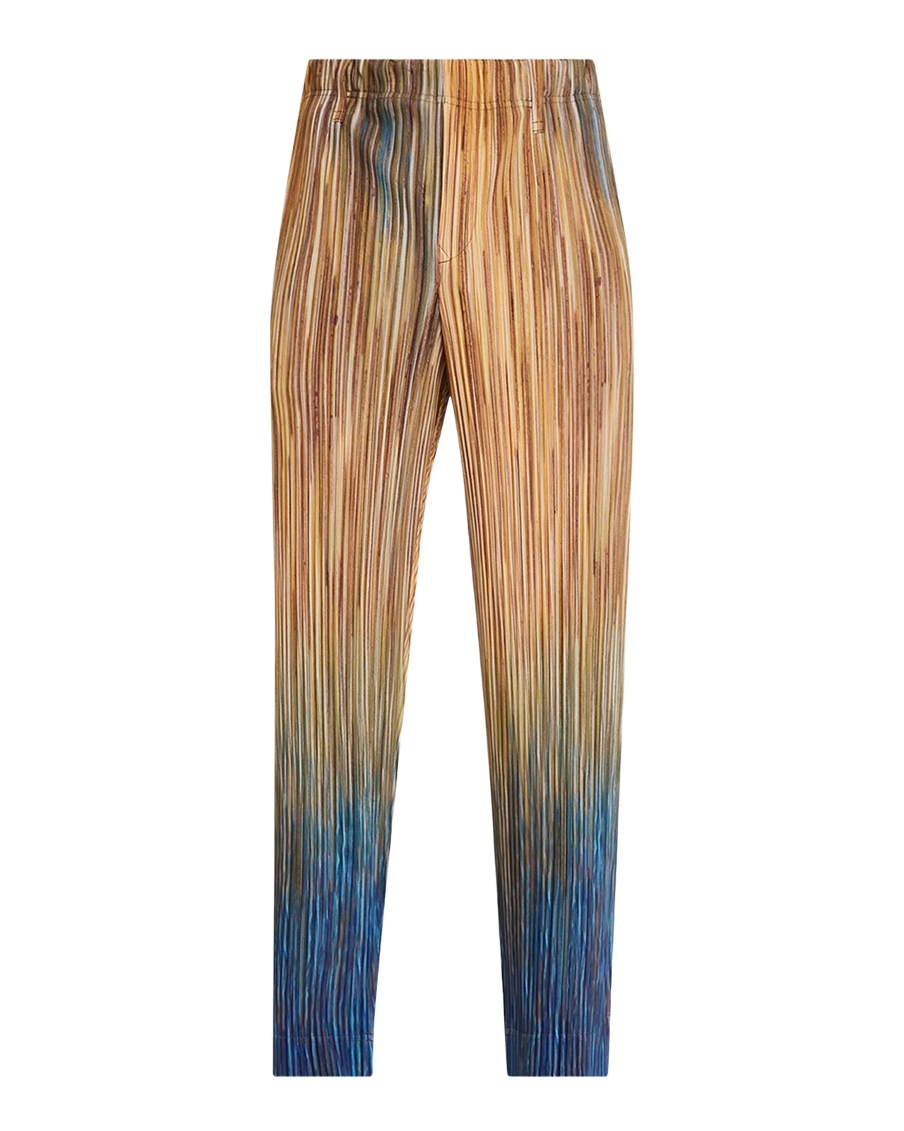 Men's Paintbrush Agate-Print Pleated Trousers