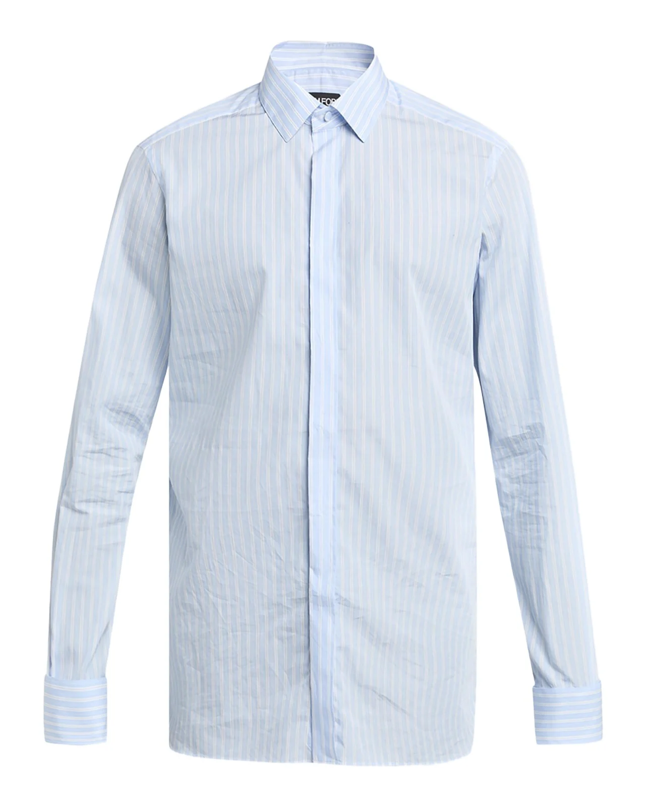 Men's Cotton Multi-Stripe French Cuff Sport Shirt