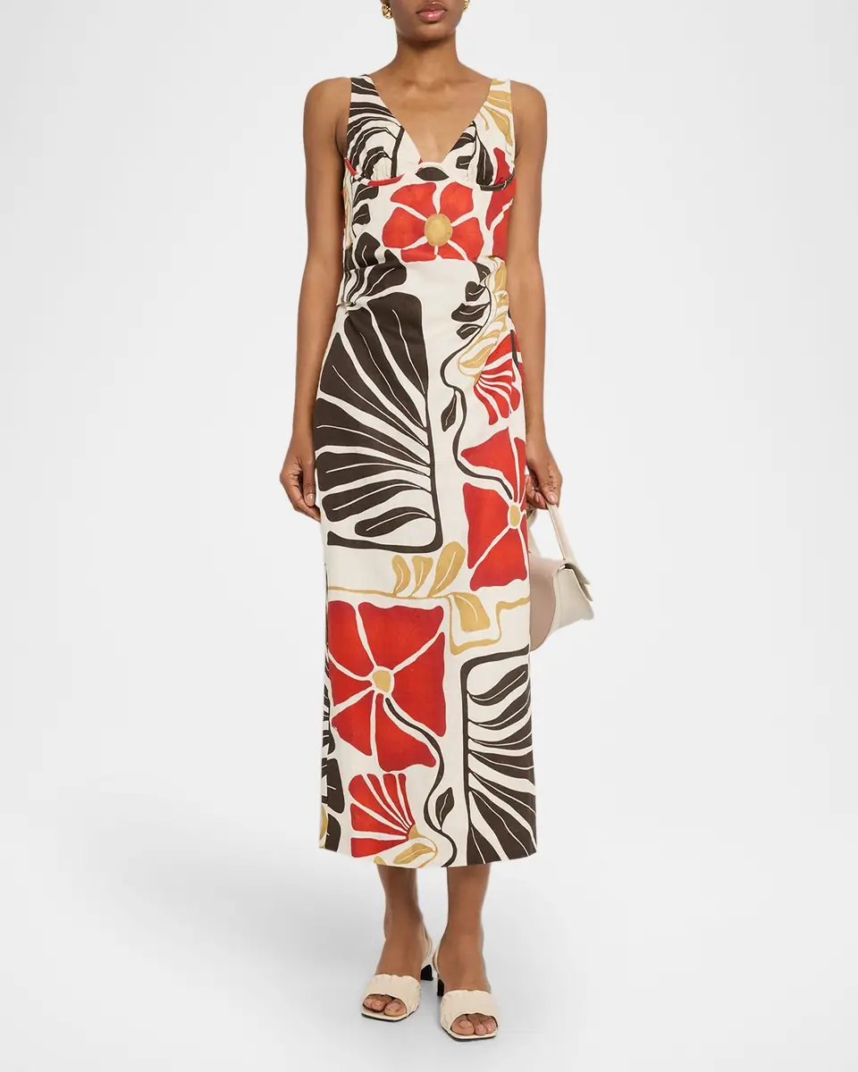 SIR. Julietta Balconette Midi Dress | Thumbnail 2 SIR. Julietta Balconette Midi Dress | Thumbnail 2