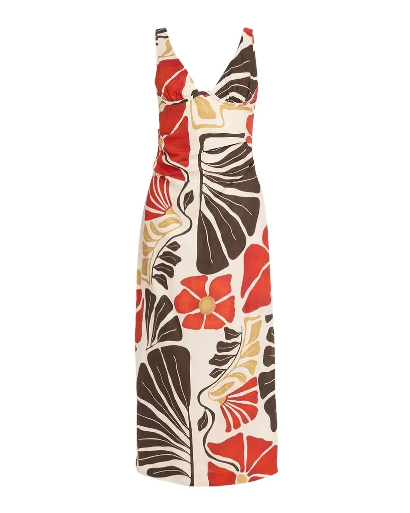 SIR. Julietta Balconette Midi Dress | Image 1 SIR. Julietta Balconette Midi Dress | Image 1