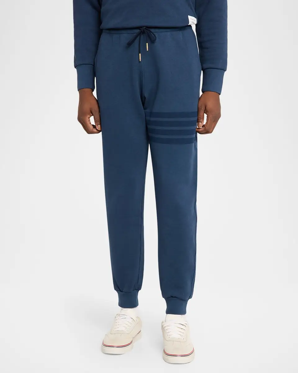 Thom Browne Men's 4-Bar Cotton Sweatpants | Thumbnail 4 Thom Browne Men's 4-Bar Cotton Sweatpants | Thumbnail 4