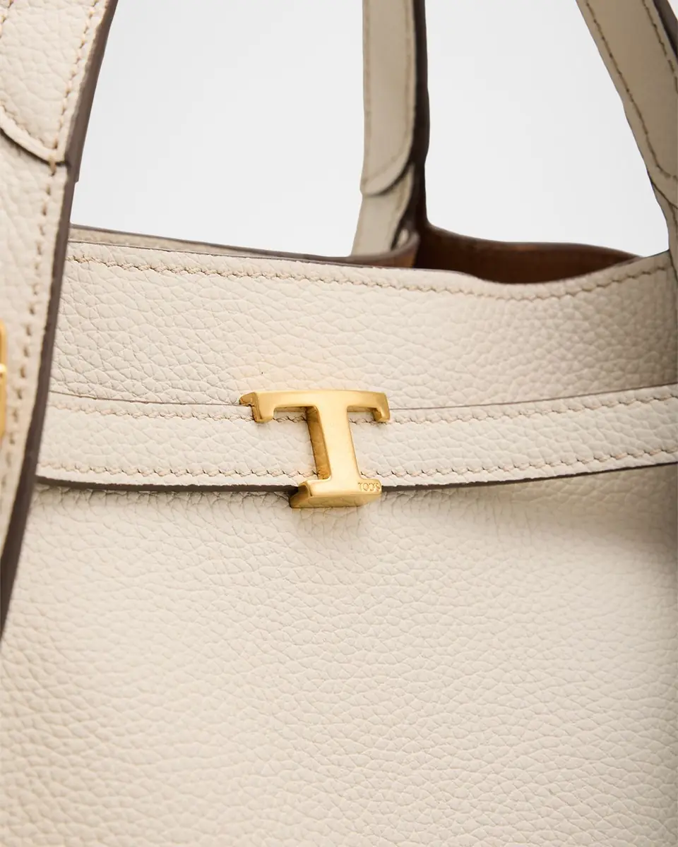 Tod's Small Timeless T Belted Leather Shopping Tote Bag | Thumbnail 6