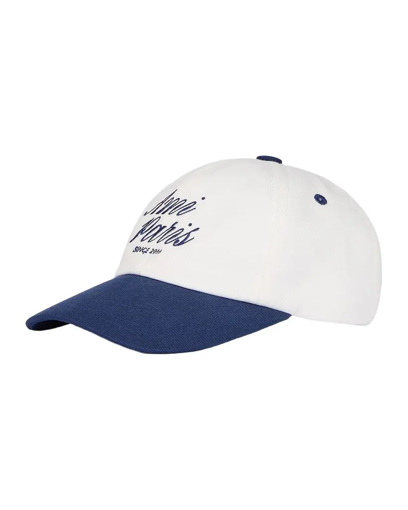 Men's Embroidered Logo Bicolor Canvas Baseball Cap