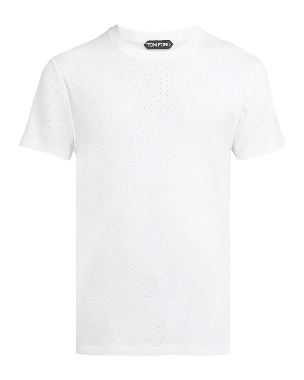 Tom Ford Men's Perforated Ribbed T-Shirt