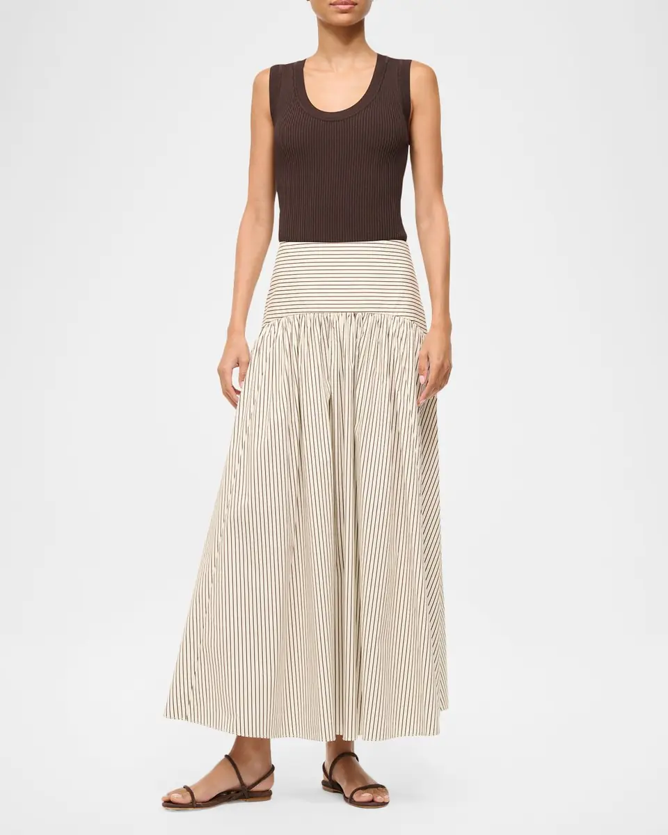 Staud Procida Striped Maxi Skirt | Thumbnail 4 Staud Procida Striped Maxi Skirt | Thumbnail 4