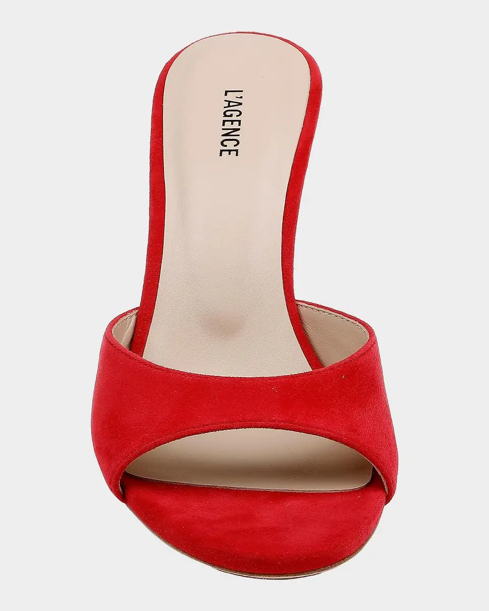 L'Agence 95mm Avery Suede Mules | Thumbnail 3