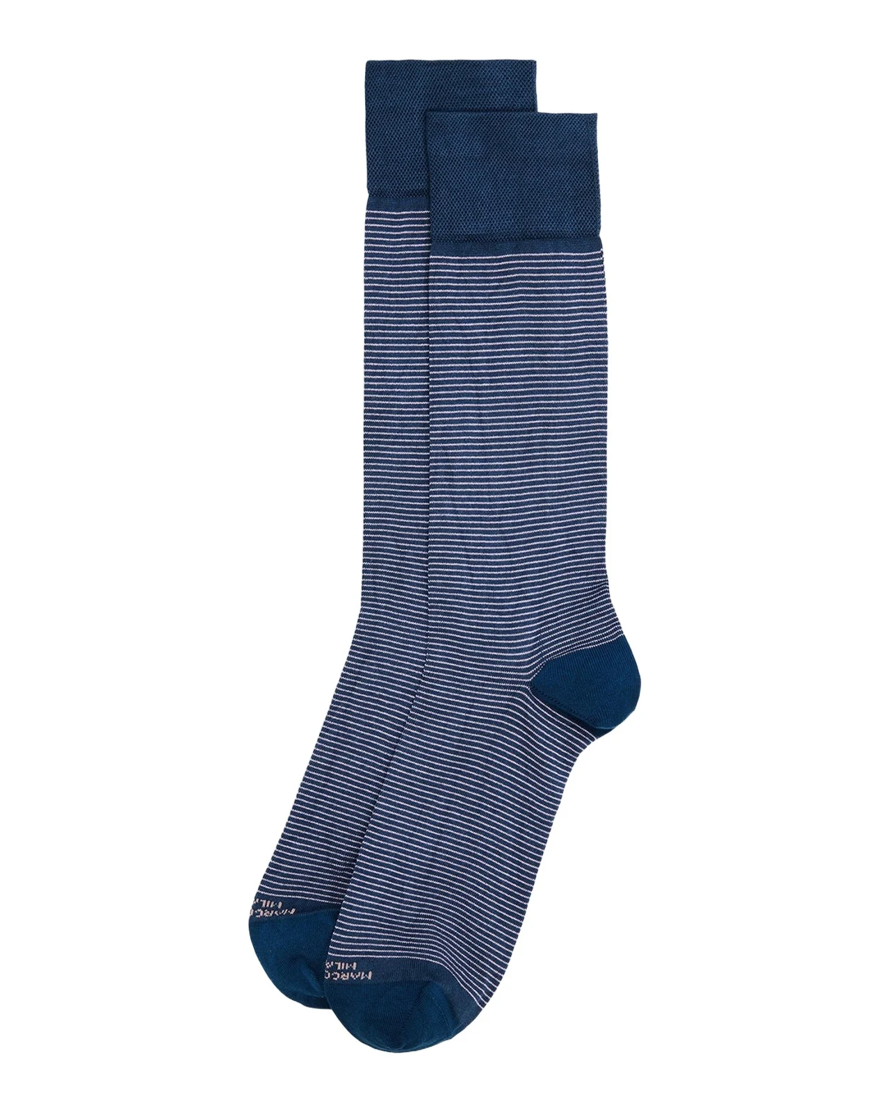 Marcoliani Men's Chic Fine Stripe Crew Socks