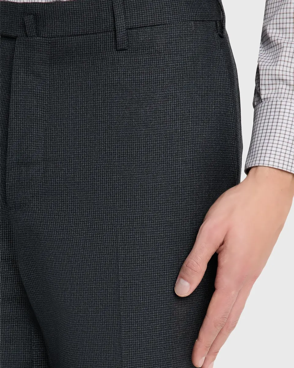 Incotex Men's Micro-Houndstooth Wool and Cashmere Trousers | Thumbnail 5