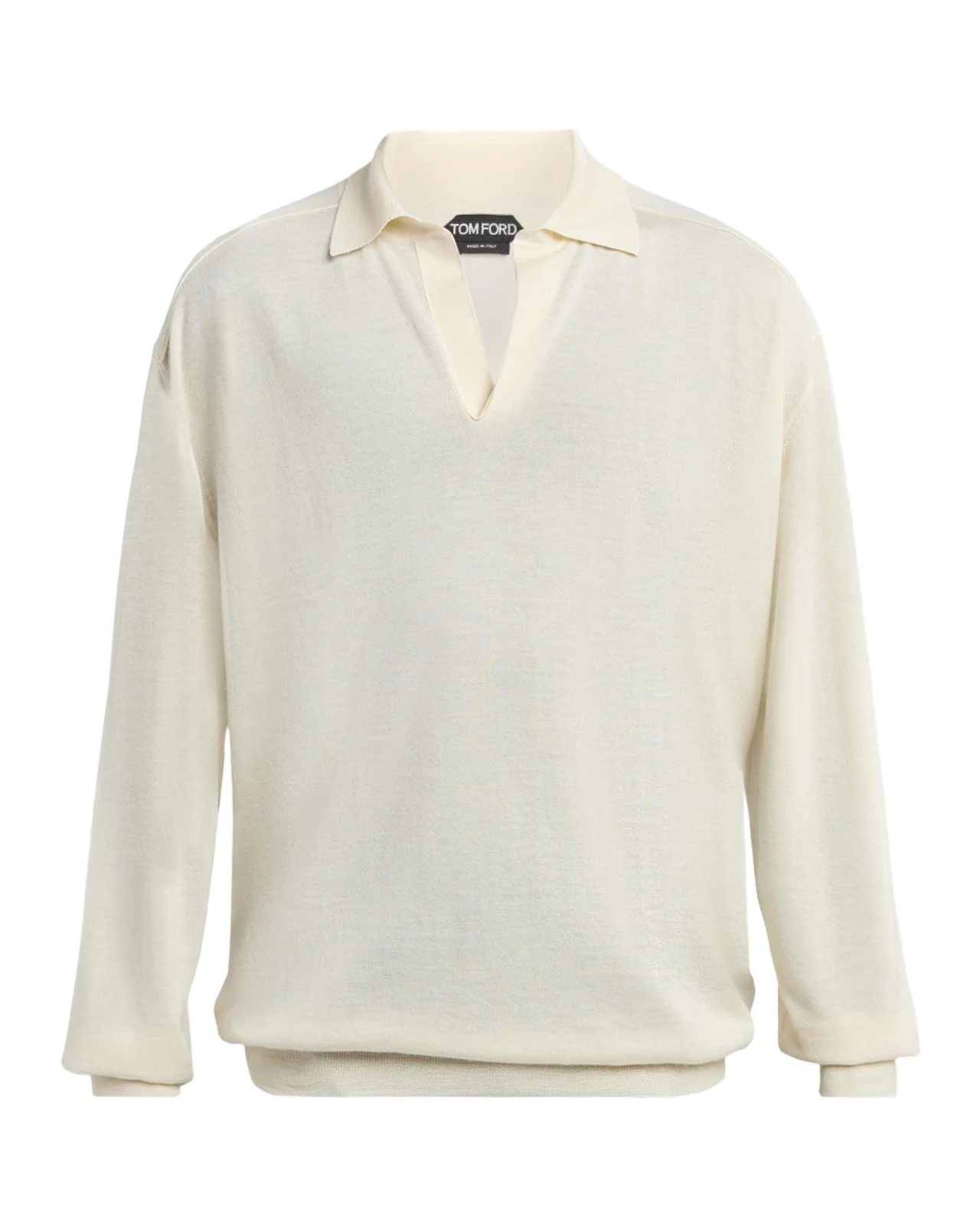 Men's Fine Cashmere Polo Sweater