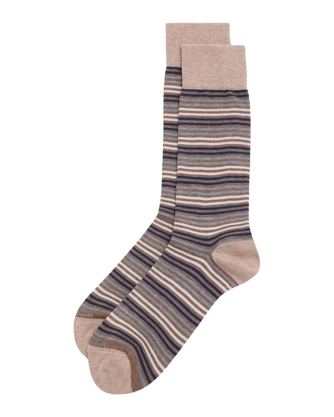 Marcoliani Men's Simple Stripe Crew Socks