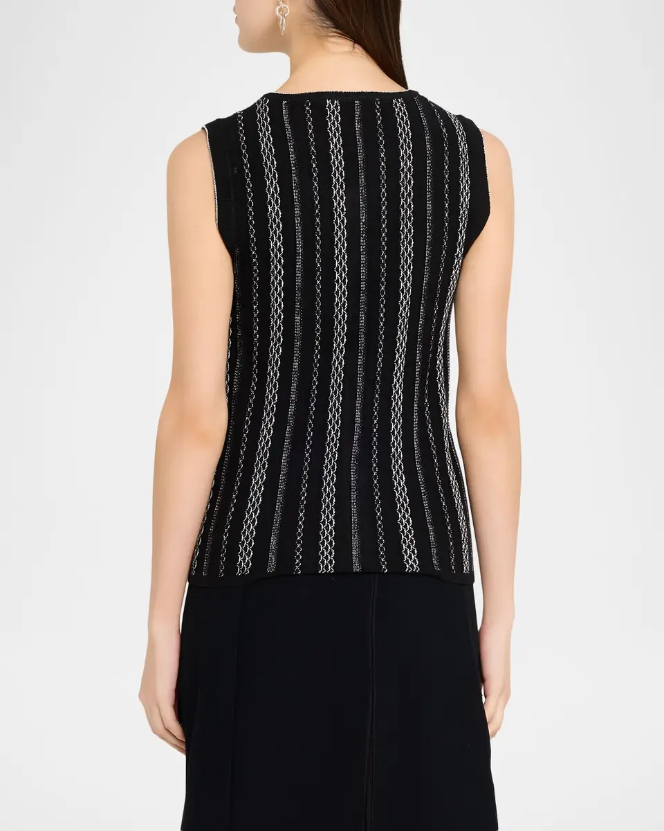 Proenza Schouler White Label Alyna Textured Knit Vest | Thumbnail 3 Proenza Schouler White Label Alyna Textured Knit Vest | Thumbnail 3