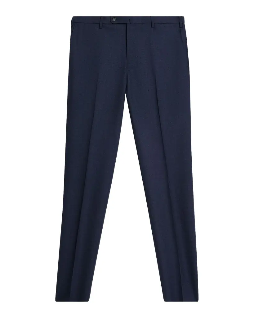 Incotex Men's Micro-Houndstooth Wool and Cashmere Trousers