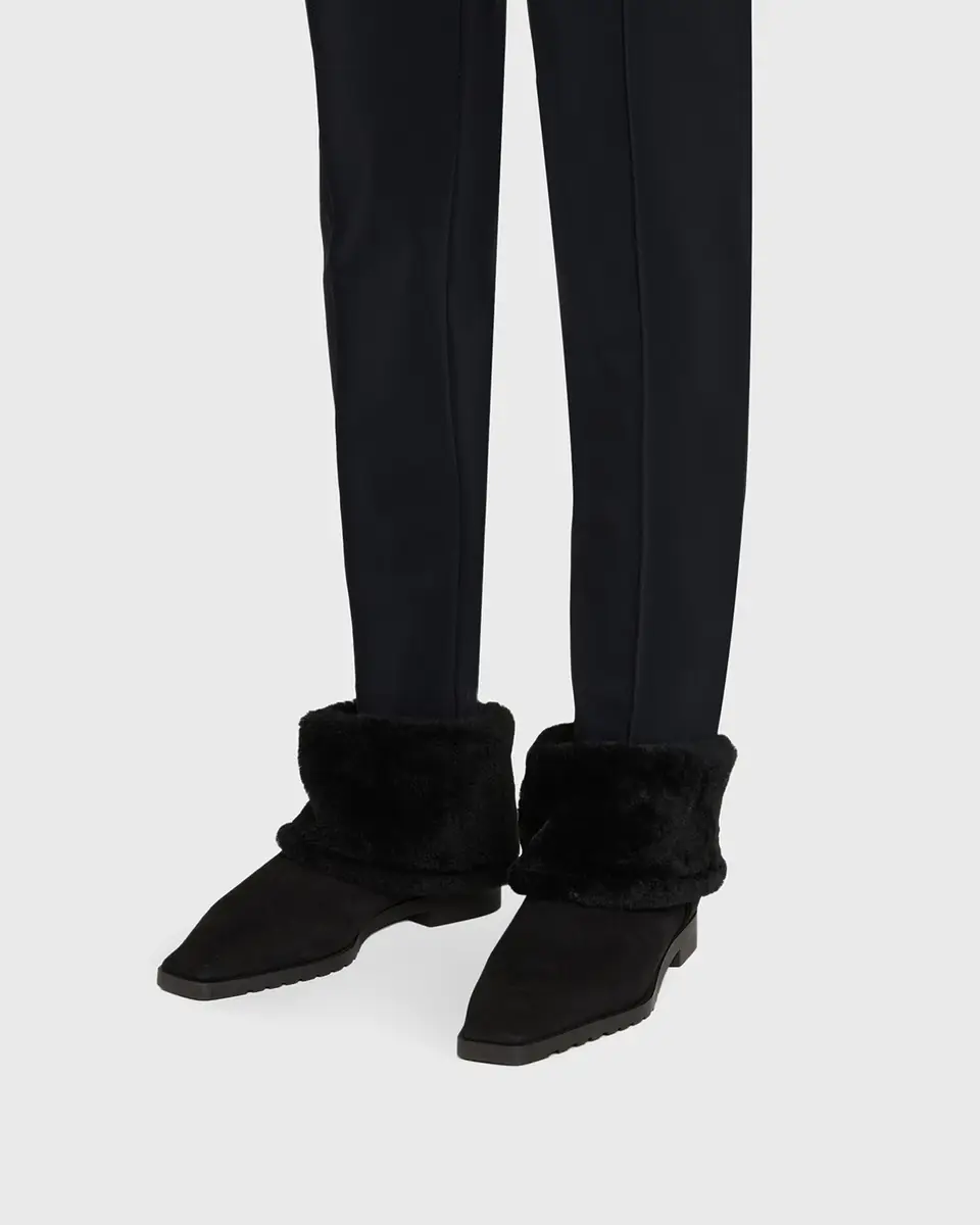 Toteme Fold Down Shearling Suede Ankle Boots | Thumbnail 2 Toteme Fold Down Shearling Suede Ankle Boots | Thumbnail 2