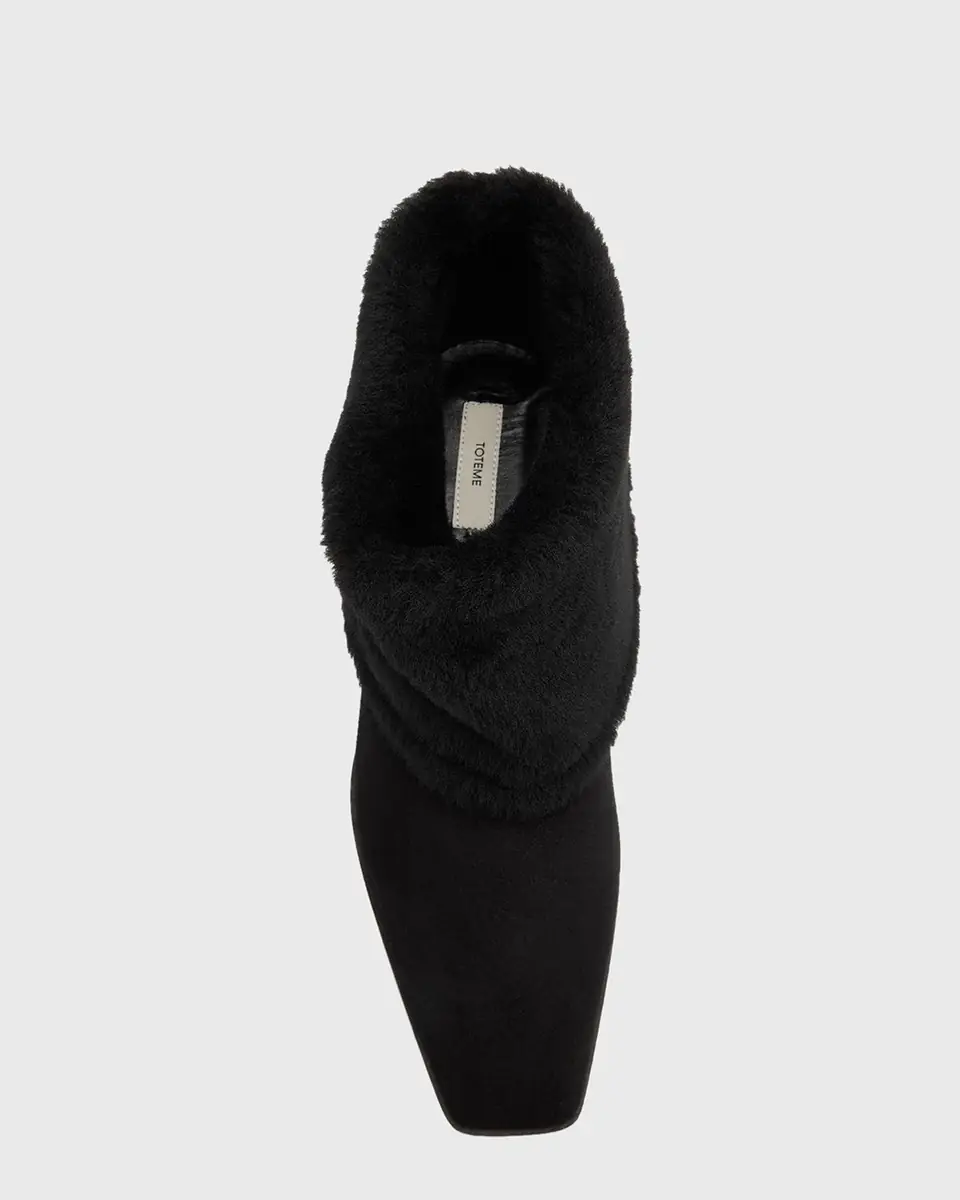Toteme Fold Down Shearling Suede Ankle Boots | Thumbnail 6 Toteme Fold Down Shearling Suede Ankle Boots | Thumbnail 6
