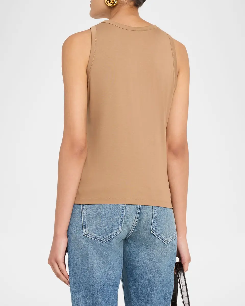 Lafayette 148 New York Swiss Cotton Rib Racerback Tank | Thumbnail 3 Lafayette 148 New York Swiss Cotton Rib Racerback Tank | Thumbnail 3