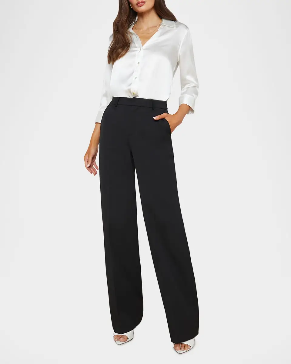 L'Agence Livvy Straight-Leg Trousers | Thumbnail 2 L'Agence Livvy Straight-Leg Trousers | Thumbnail 2
