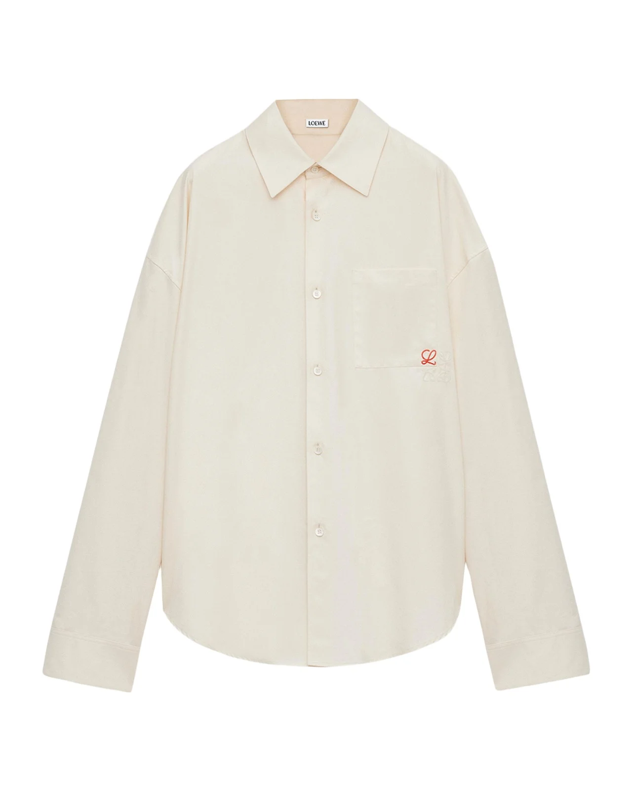 Loewe Men's Embroidered Anagram Pocket Button-Down Shirt
