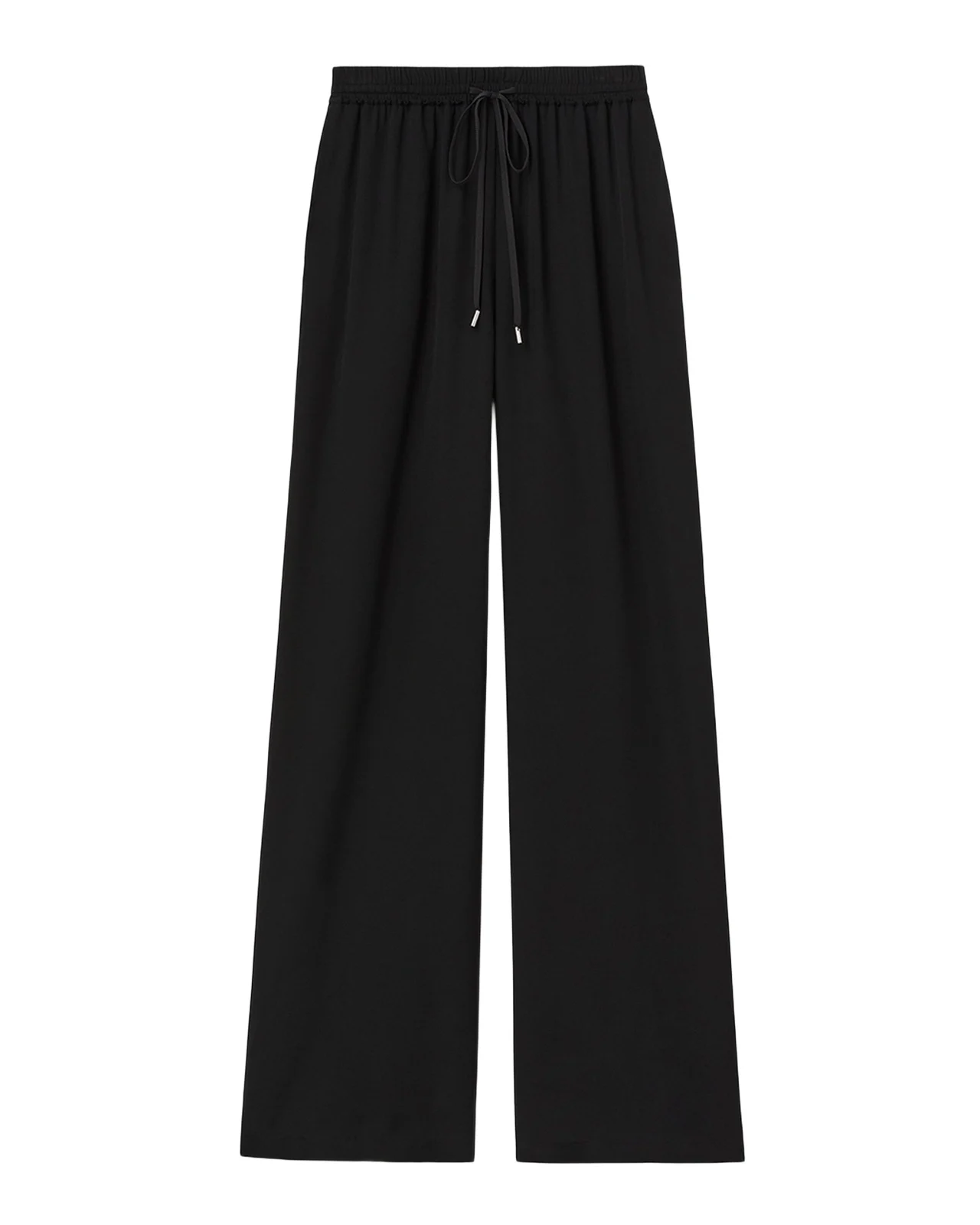 Lafayette 148 New York Penn Straight-Leg Silk Georgette Pants