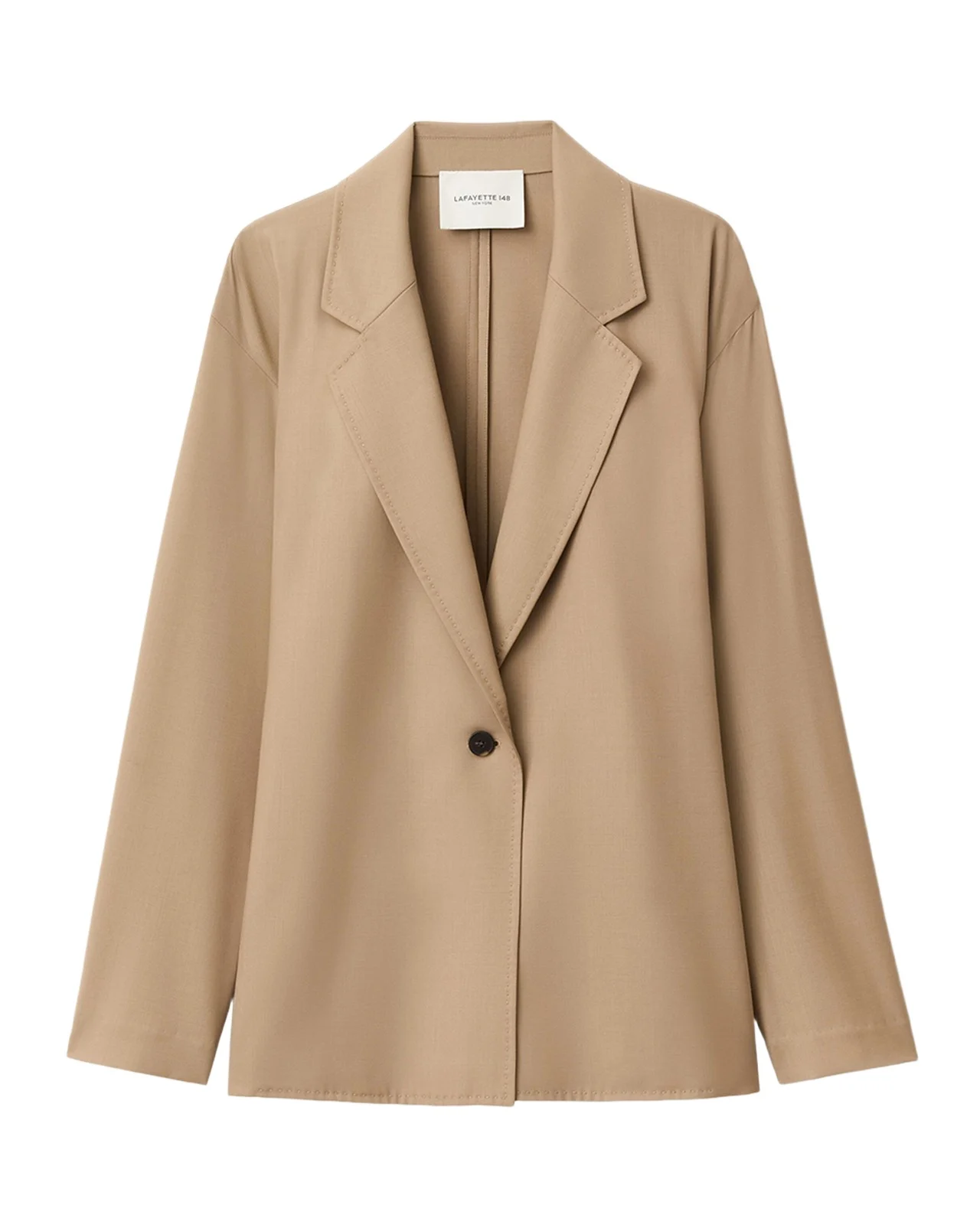 Belted Single-Button Blazer Belted Single-Button Blazer