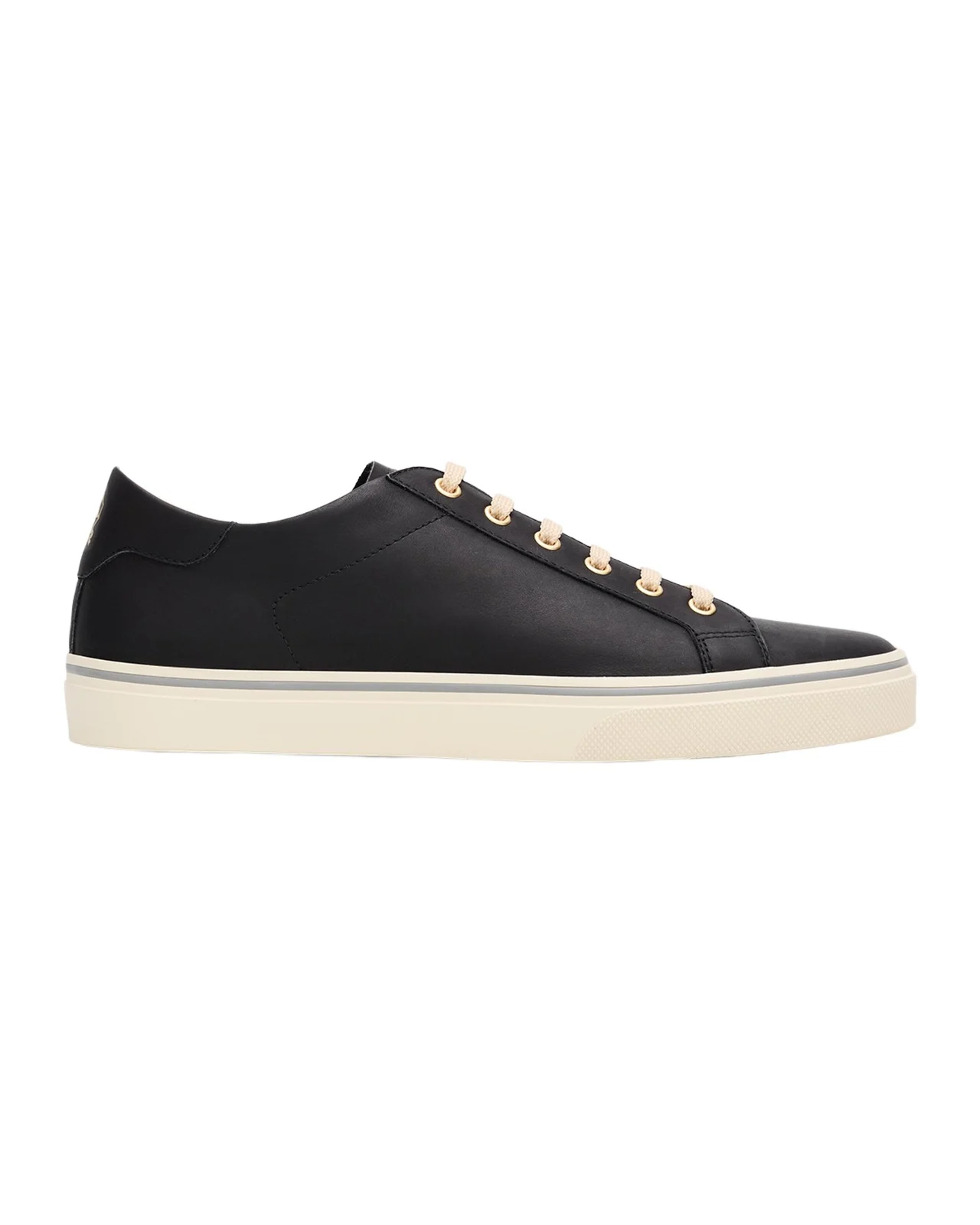 Men's Leather Foiled Logo Low-Top Sneakers Men's Leather Foiled Logo Low-Top Sneakers