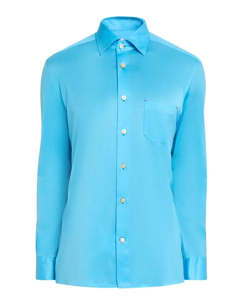 Men's Cotton Pocket Button-Down Shirt