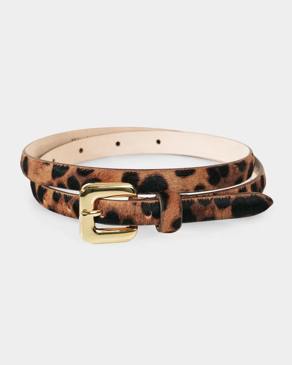 Déhanche Mara Leopard-Print Calf Hair Belt | Thumbnail 2