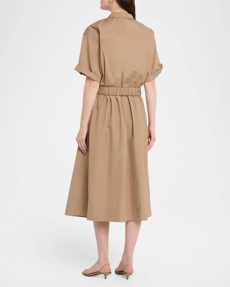Lafayette 148 New York Belted Cotton Midi Shirtdress | Thumbnail 3