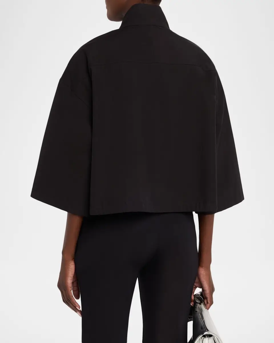 Lafayette 148 New York Boxy Cropped Cotton Jacket | Thumbnail 3 Lafayette 148 New York Boxy Cropped Cotton Jacket | Thumbnail 3