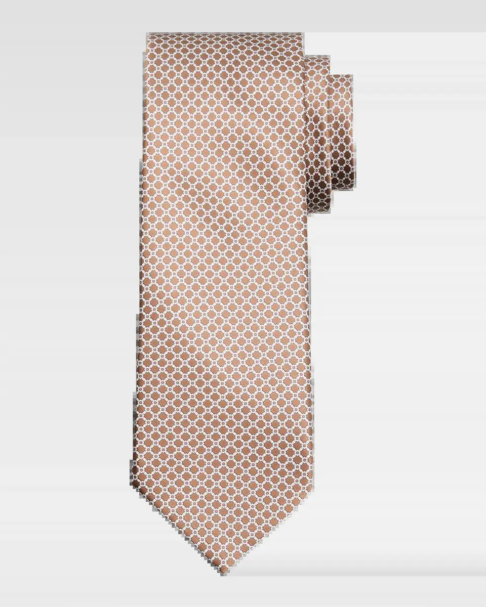 Stefano Ricci Men's Geometric-Link Silk Tie | Thumbnail 2