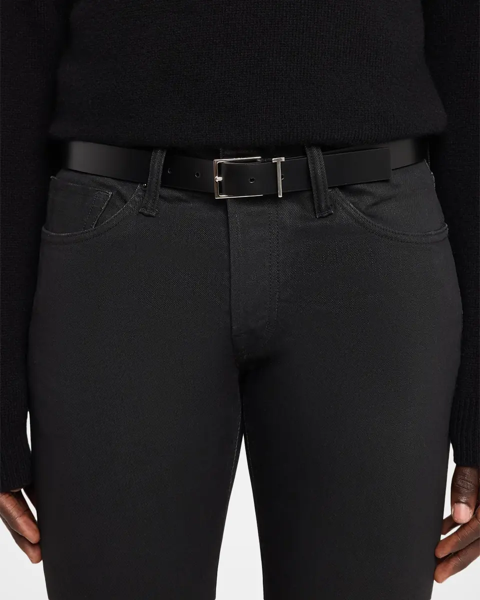 Tom Ford Men's Leather T Loop Belt | Thumbnail 2 Tom Ford Men's Leather T Loop Belt | Thumbnail 2