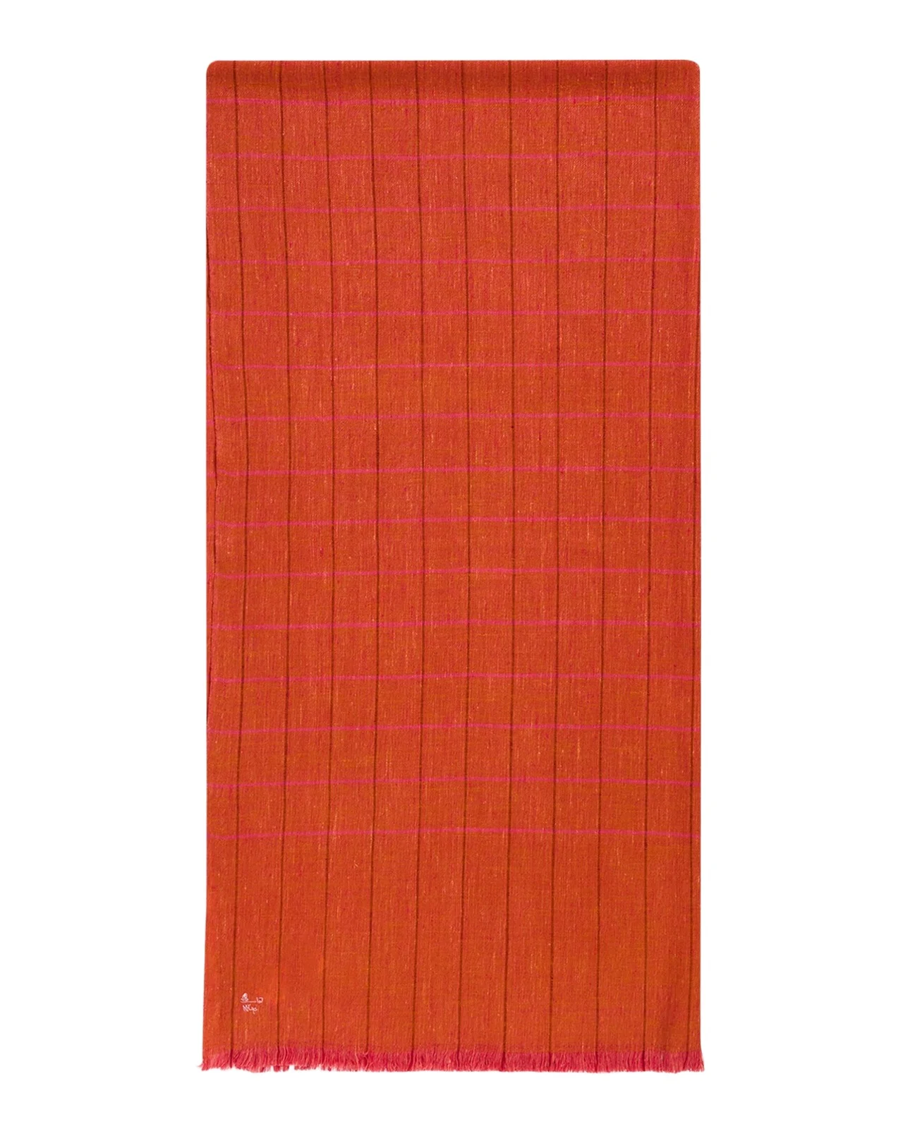 Men's Hairline Windowpane Check Cashmere Scarf Men's Hairline Windowpane Check Cashmere Scarf
