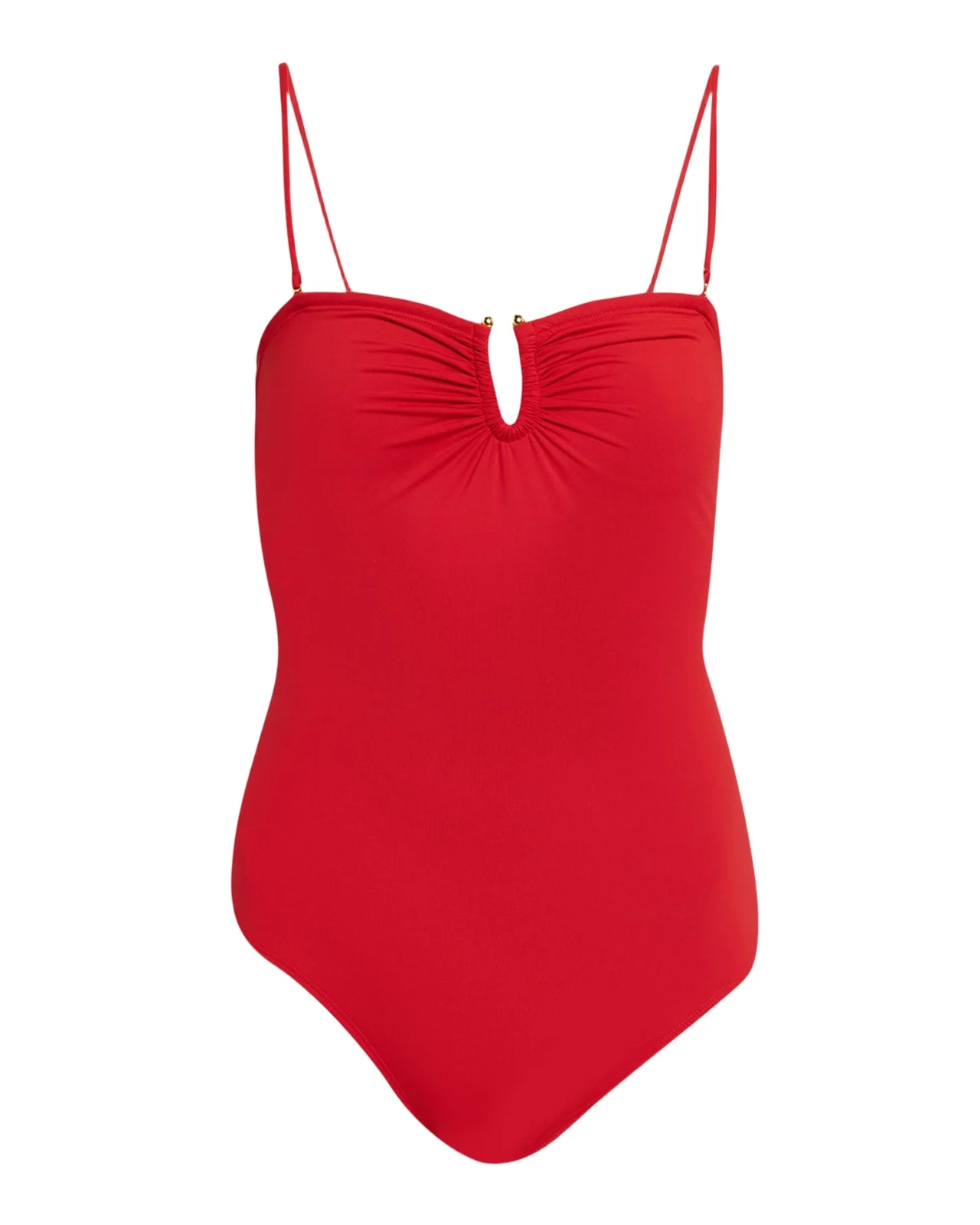 Ruched U-Ring One-Piece Swimsuit Ruched U-Ring One-Piece Swimsuit